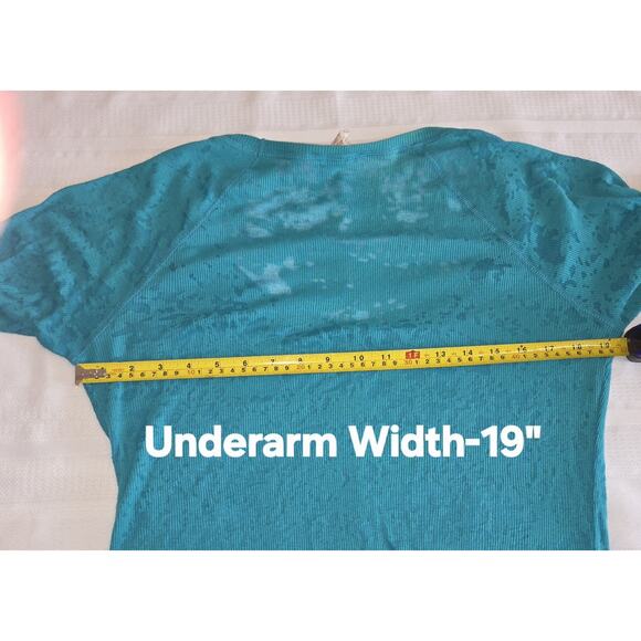 Vintage OP Ocean Pacific Burnout Top Womens XXL Turquoise Stretchy FLAWS 80s 90s - Picture 13 of 16